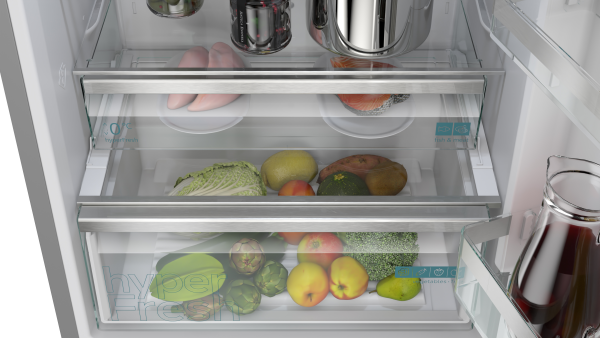 Siemens KG49NVIBG, Free-standing fridge-freezer with freezer at bottom