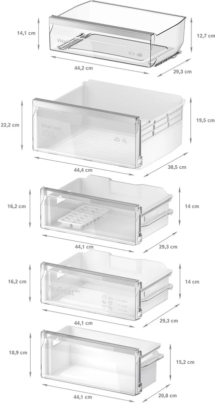 Bosch Series 4 KIN96VFD0G, Built-in 60/40 fridge-freezer - fixed hinge