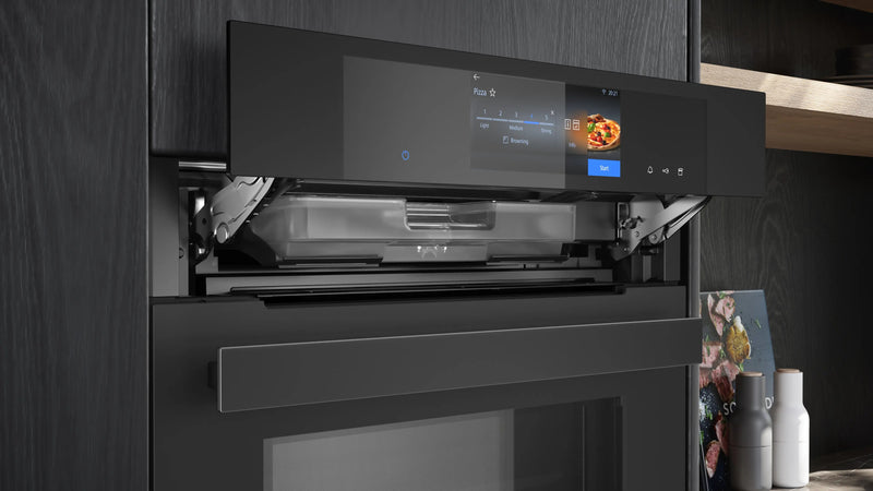 Siemens HN978GQM1, Built-in oven with added steam and microwave function