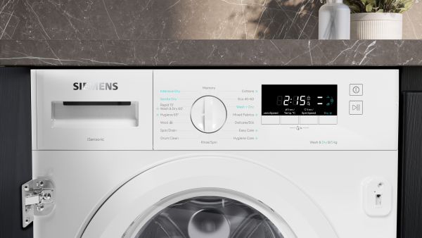 Siemens WK14D260GB 8/5kg 1400rpm integrated washer dryer