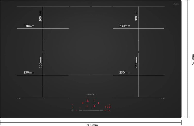 Siemens EX81AHYC1E, Induction hob