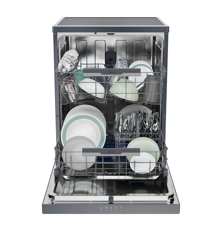 Hoover HFP 4C7E0A-80 Freestanding 60cm 14 Place Dishwasher with C Energy Rating - Anthracite