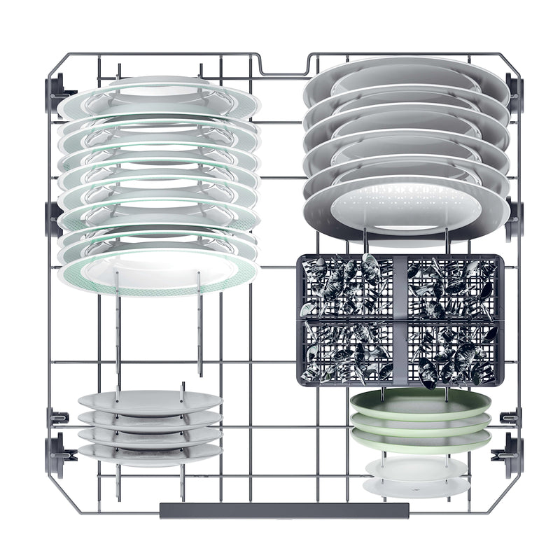 Hoover HFP 4C7E0A-80 Freestanding 60cm 14 Place Dishwasher with C Energy Rating - Anthracite