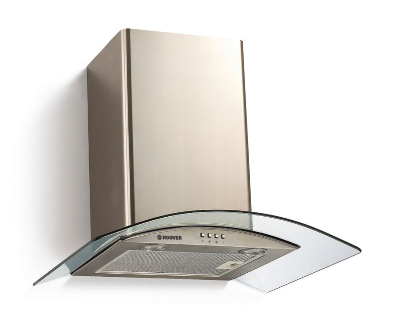 Hoover HGM610NX/1 60cm Chimney Hood, Stainless Steel and Glass