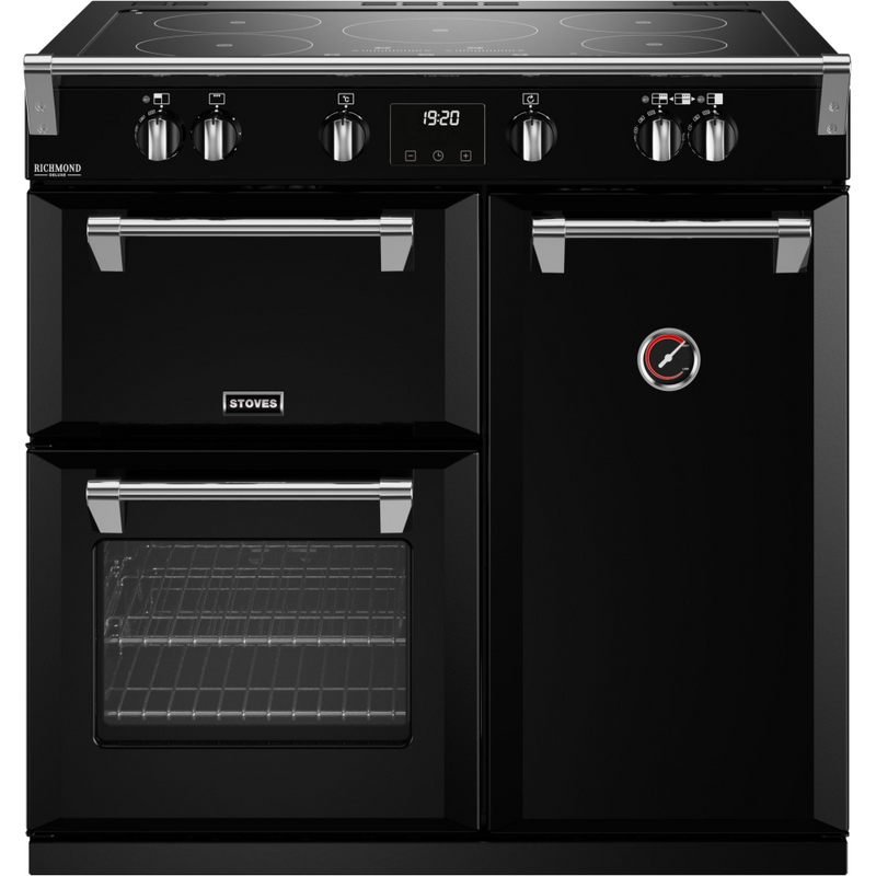 Stoves Richmond Deluxe ST DX RICH D900Ei TCH BK 90cm Electric Induction (Touch Control) Range Cooker (Discontinued)