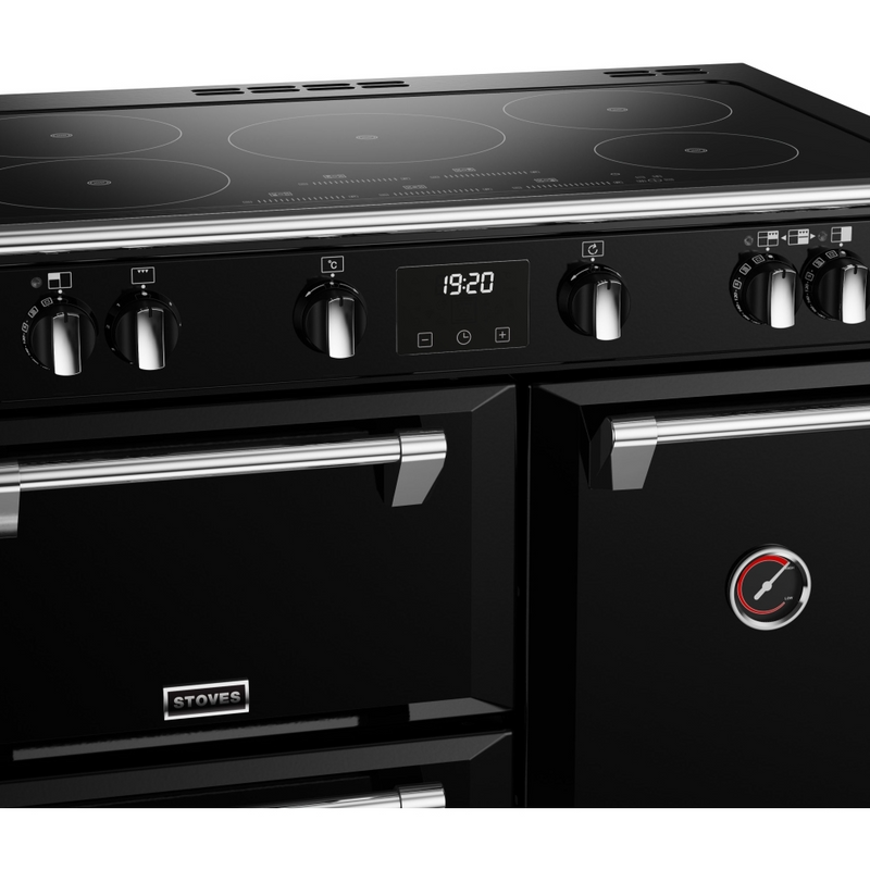 Stoves Richmond Deluxe ST DX RICH D900Ei TCH BK 90cm Electric Induction (Touch Control) Range Cooker (Discontinued)