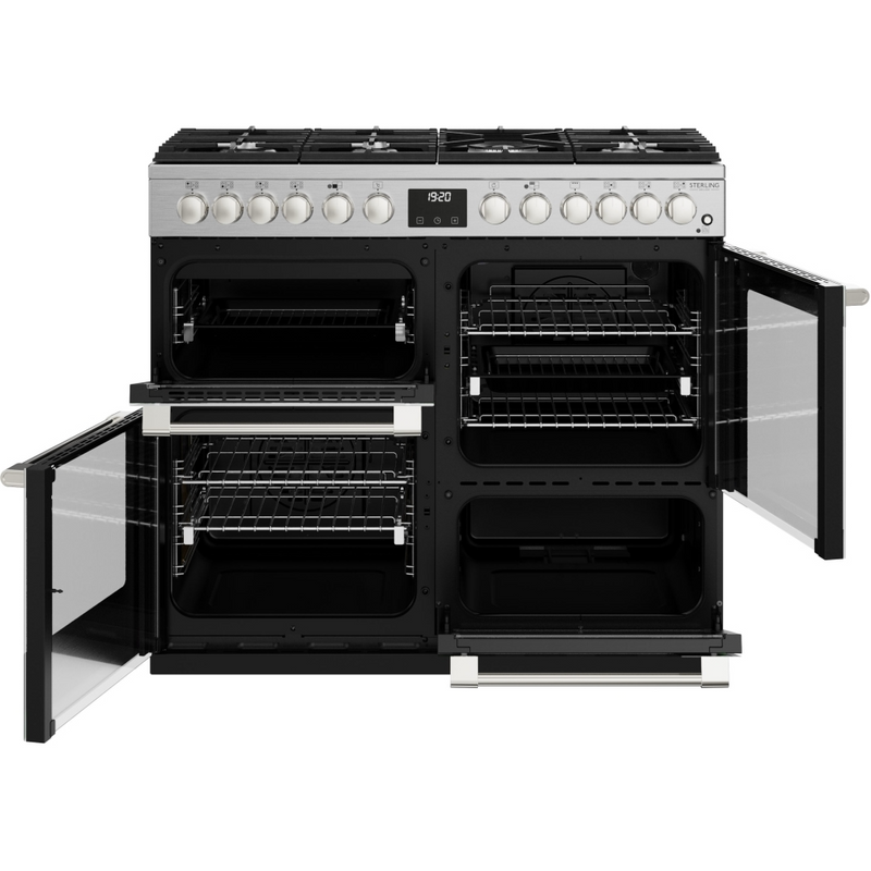 Stoves Sterling Deluxe ST DX STER D1000DF SS 100cm Dual Fuel Range Cooker (Discontinued)