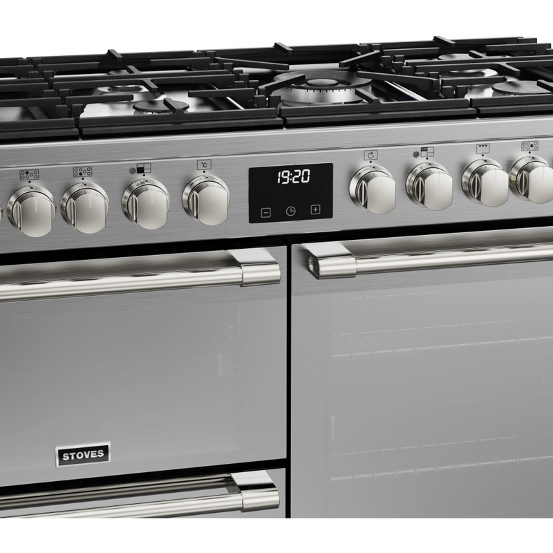 Stoves Sterling Deluxe ST DX STER D1000DF SS 100cm Dual Fuel Range Cooker (Discontinued)