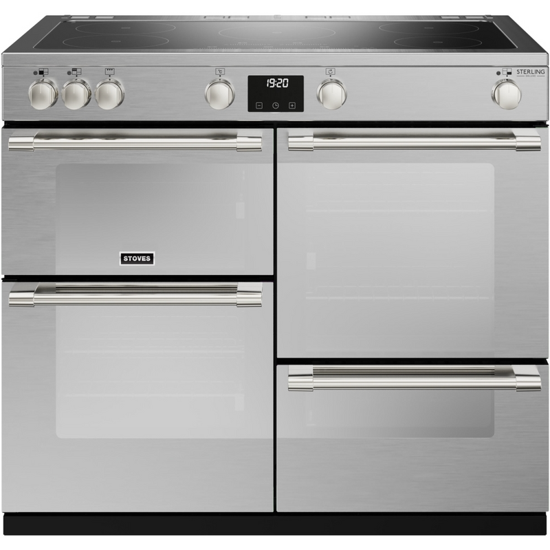 Stoves Sterling Deluxe ST DX STER D1000Ei TCH SS 100cm Electric Induction (Touch Control) Range Cooker (Discontinued)