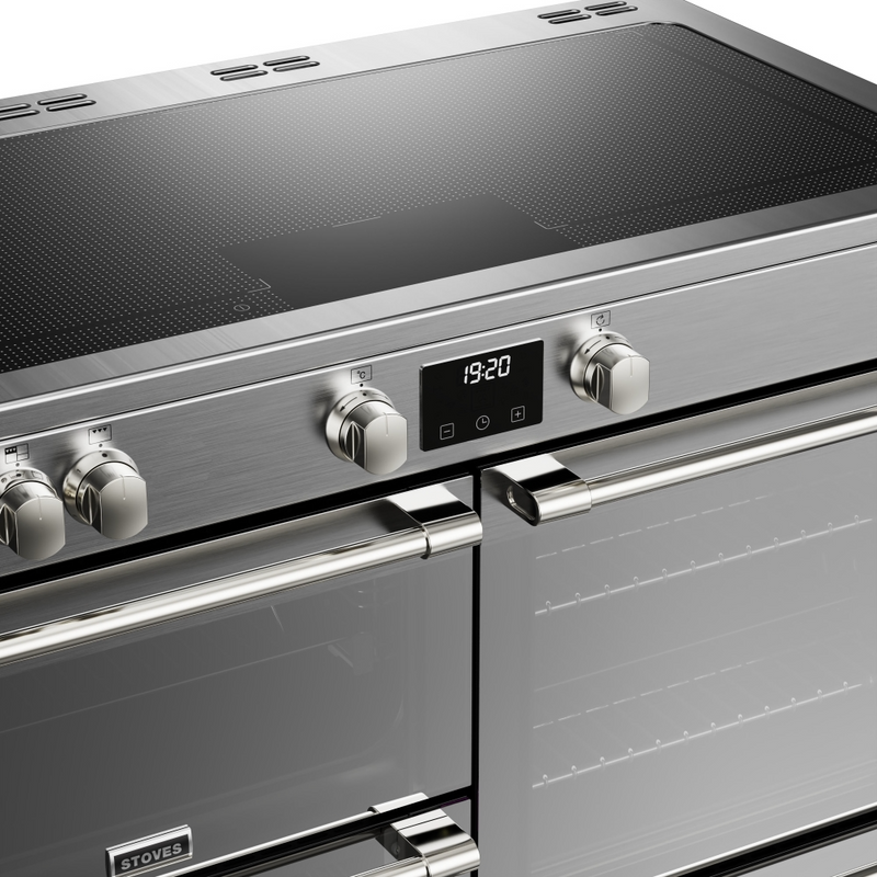 Stoves Sterling Deluxe ST DX STER D1100Ei ZLS SS 110cm Electric Induction (Zoneless) Range Cooker (Discontinued)