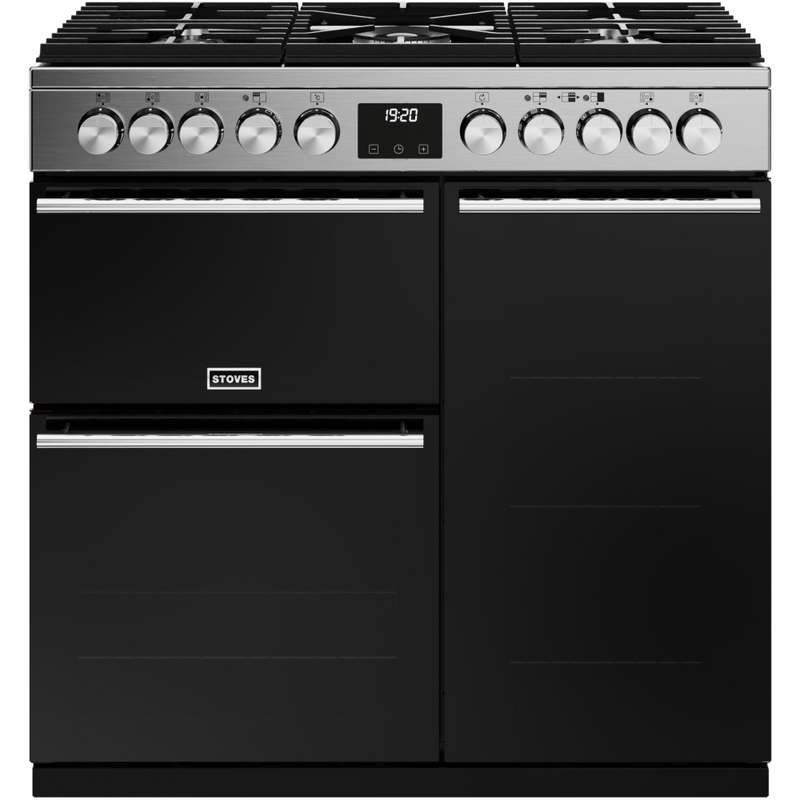 Stoves Precision Deluxe ST DX PREC D900DF SS 90cm Dual Fuel Range Cooker (Discontinued)