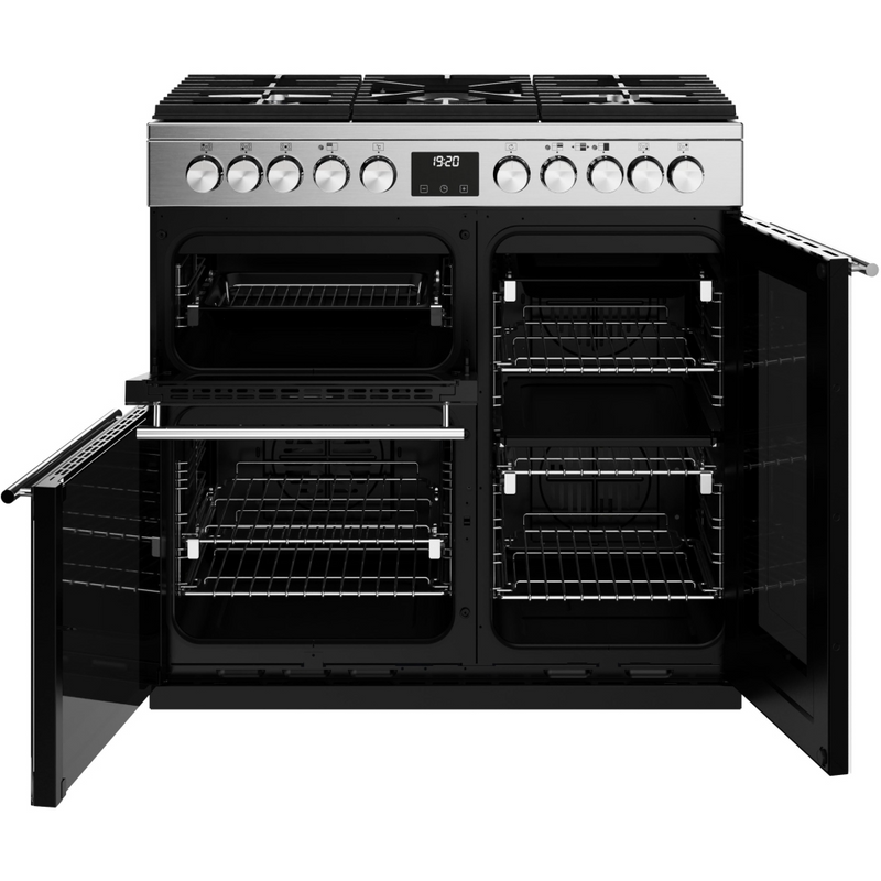 Stoves Precision Deluxe ST DX PREC D900DF SS 90cm Dual Fuel Range Cooker (Discontinued)