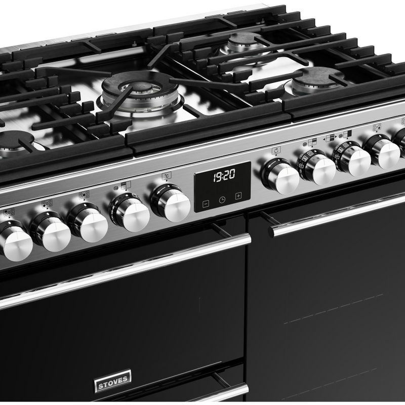 Stoves Precision Deluxe ST DX PREC D900DF SS 90cm Dual Fuel Range Cooker (Discontinued)