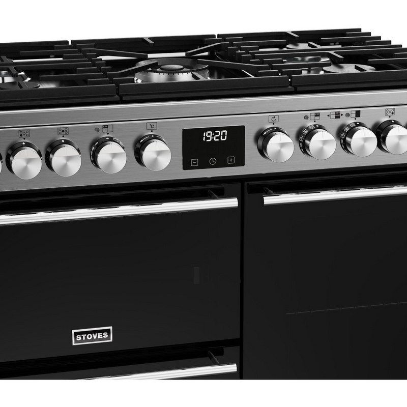 Stoves Precision Deluxe ST DX PREC D900DF SS 90cm Dual Fuel Range Cooker (Discontinued)