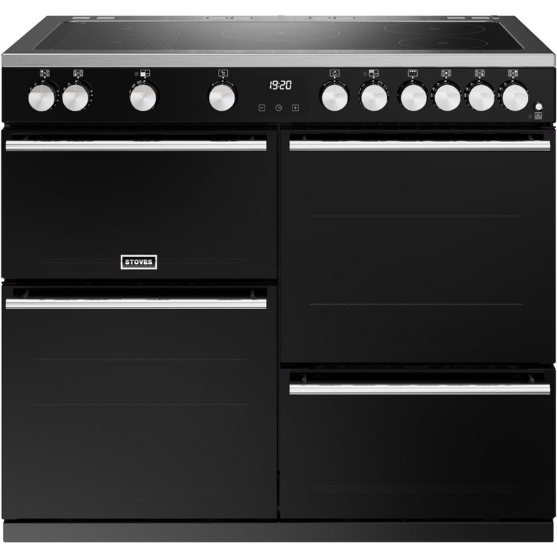 Stoves Precision Deluxe ST DX PREC D1000Ei RTY BK 100cm Electric Induction (Rotary Control) Range Cooker (Discontinued)