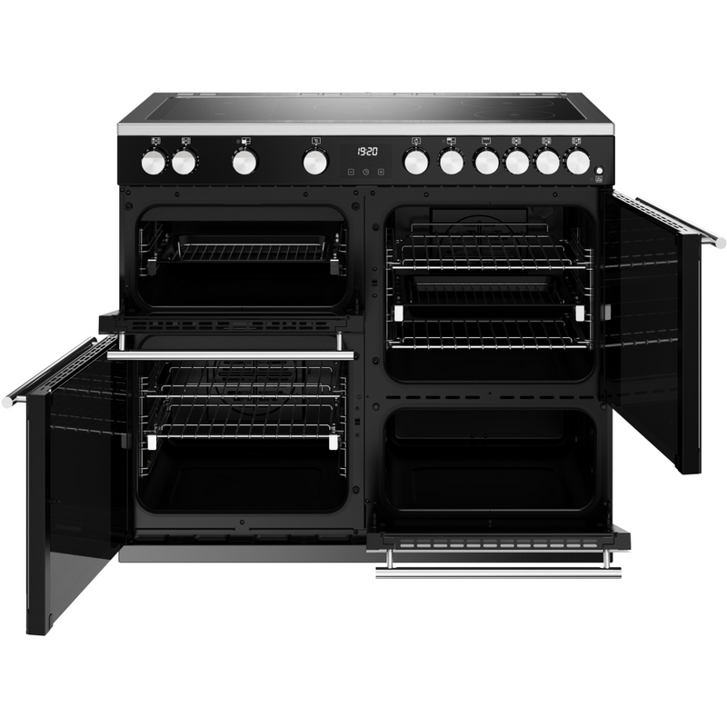 Stoves Precision Deluxe ST DX PREC D1000Ei RTY BK 100cm Electric Induction (Rotary Control) Range Cooker (Discontinued)