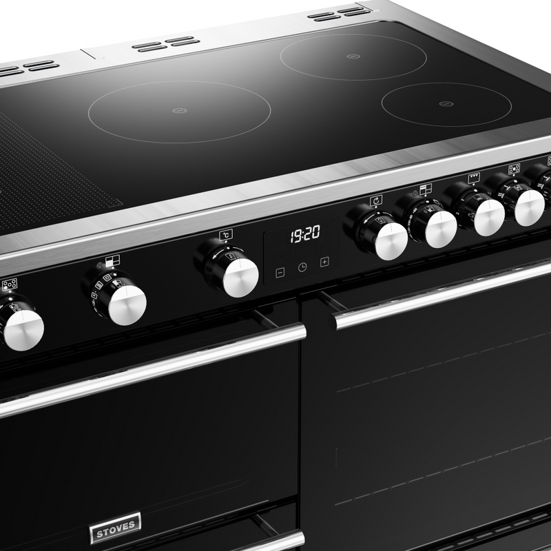 Stoves Precision Deluxe ST DX PREC D1000Ei RTY BK 100cm Electric Induction (Rotary Control) Range Cooker (Discontinued)