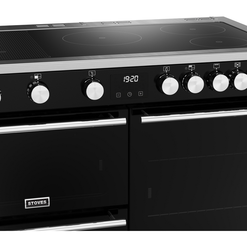 Stoves Precision Deluxe ST DX PREC D1000Ei RTY BK 100cm Electric Induction (Rotary Control) Range Cooker (Discontinued)