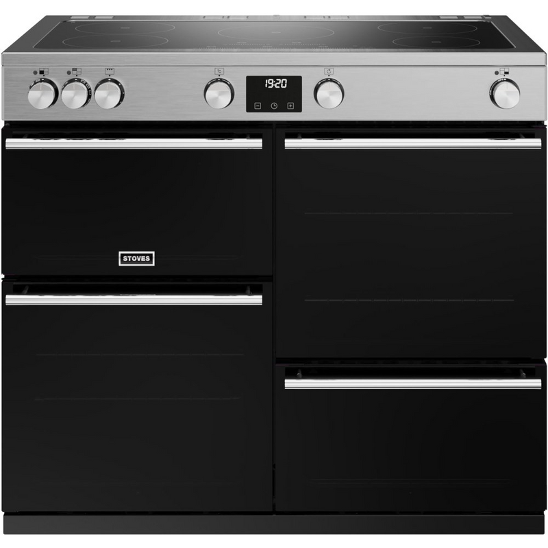 Stoves Precision Deluxe ST DX PREC D1000Ei TCH SS 100cm Electric Induction (Touch Control) Range Cooker (Discontinued)