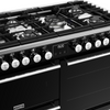 Stoves Precision Deluxe ST DX PREC D1100DF BK 110cm Dual Fuel Range Cooker (Discontinued) Thumbnail