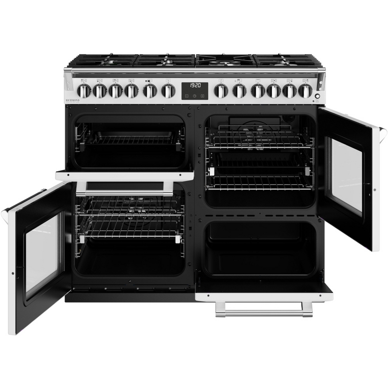 Stoves Richmond Deluxe ST DX RICH D1000DF IWH 100cm Dual Fuel Range Cooker (Discontinued)