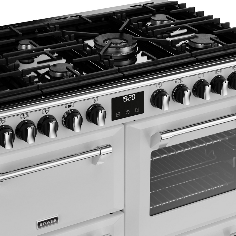 Stoves Richmond Deluxe ST DX RICH D1000DF IWH 100cm Dual Fuel Range Cooker (Discontinued)