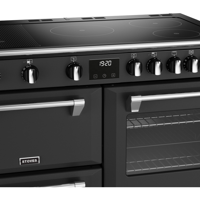 Stoves Richmond Deluxe ST DX RICH D1000Ei RTY AGR 100cm Electric Induction (Rotary Control) Range Cooker (Discontinued)