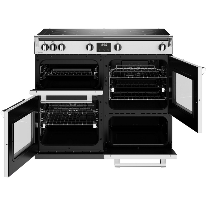 Stoves Richmond Deluxe ST DX RICH D1000Ei TCH IWH 100cm Electric Induction (Touch Control) Range Cooker (Discontinued)