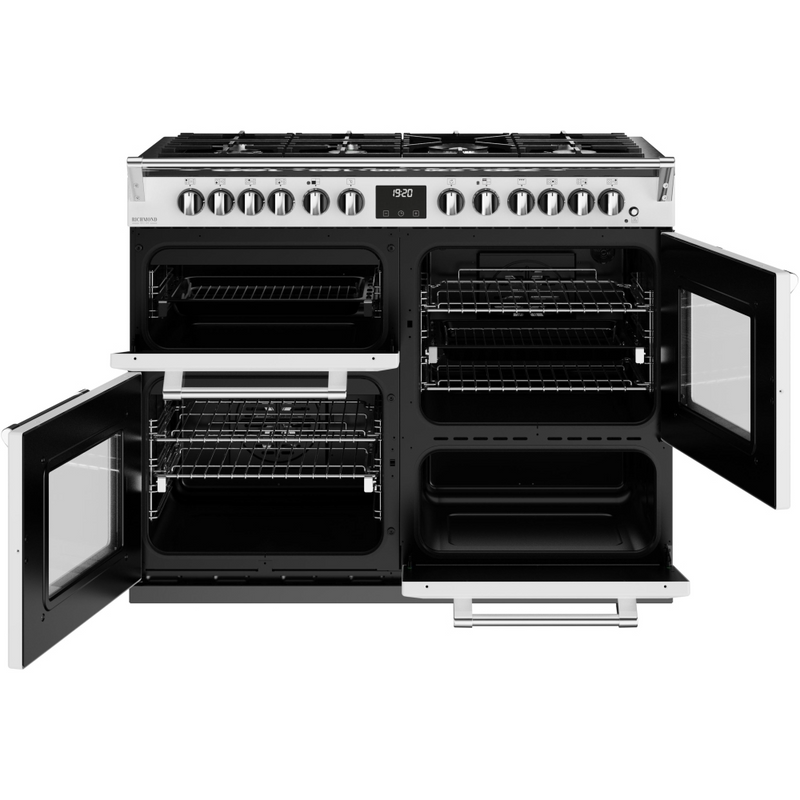 Stoves Richmond Deluxe ST DX RICH D1100DF IWH 110cm Dual Fuel Range Cooker (Discontinued)