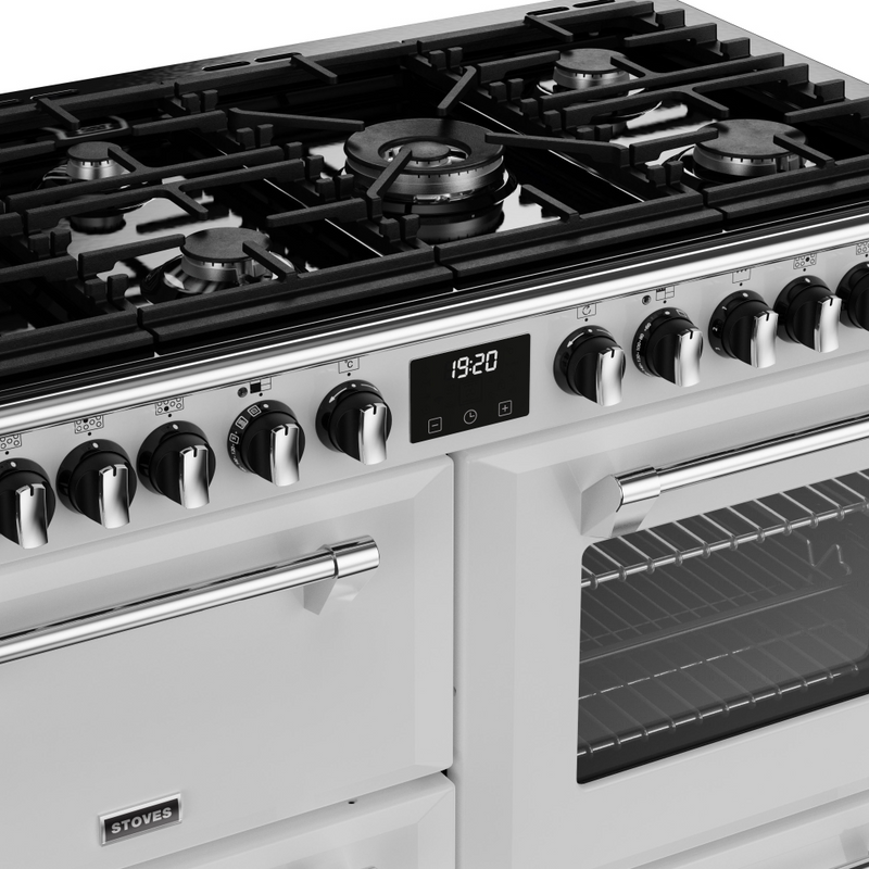 Stoves Richmond Deluxe ST DX RICH D1100DF IWH 110cm Dual Fuel Range Cooker (Discontinued)