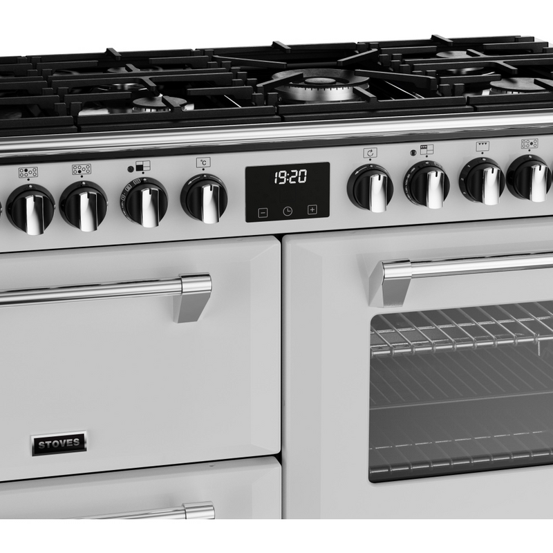 Stoves Richmond Deluxe ST DX RICH D1100DF IWH 110cm Dual Fuel Range Cooker (Discontinued)