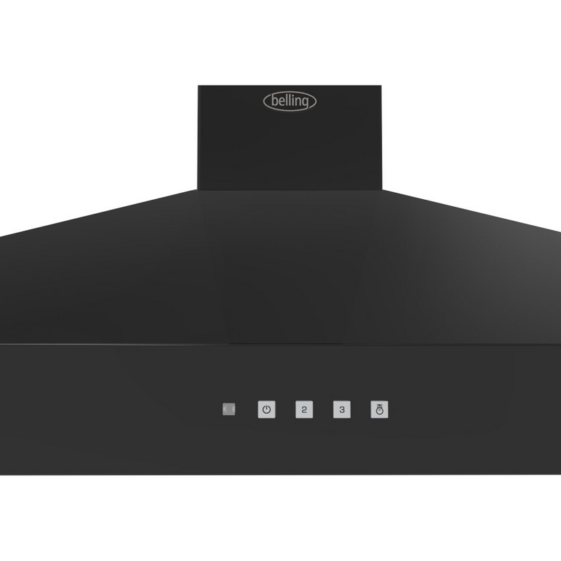 Belling BEL FARMHOUSE CHIM 110PYR BLK 110cm Pyramid Hood (Discontinued)