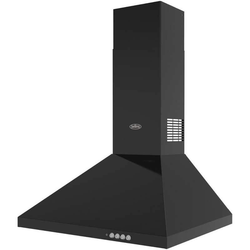Belling BEL CHIM 603PYR BLK 60cm Pyramid Hood (Discontinued)