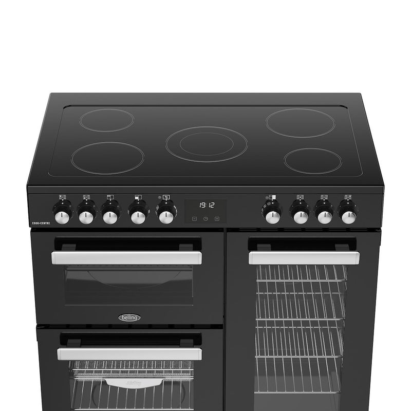 Belling RCA COOKCENTRE 90E 90cm Electric Ceramic Range Cooker - Black