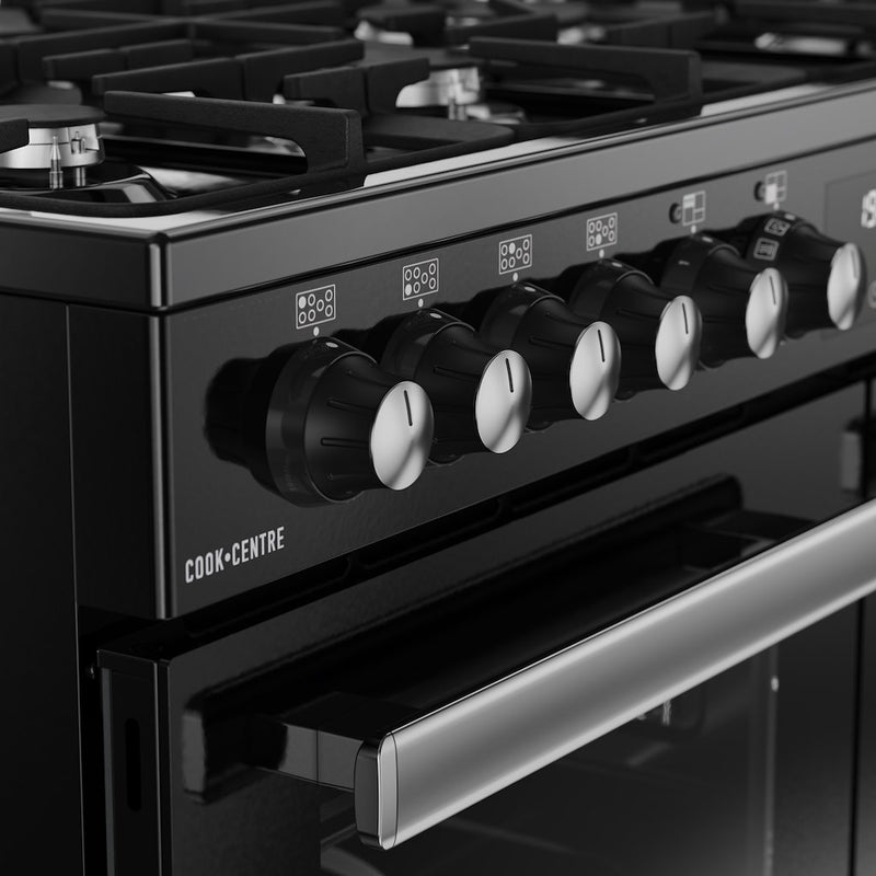 Belling RCA COOKCENTRE 100DF 100cm Dual Fuel Range Cooker - Black
