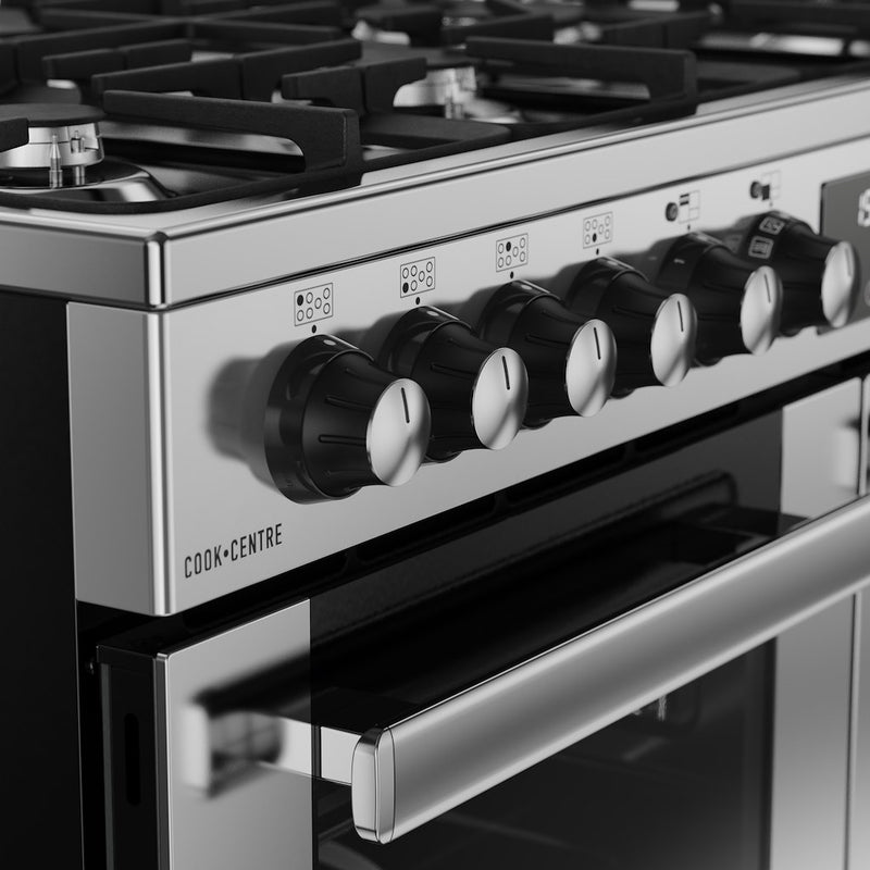 Belling RCA COOKCENTRE 100DF 100cm Dual Fuel Range Cooker - Stainless Steel