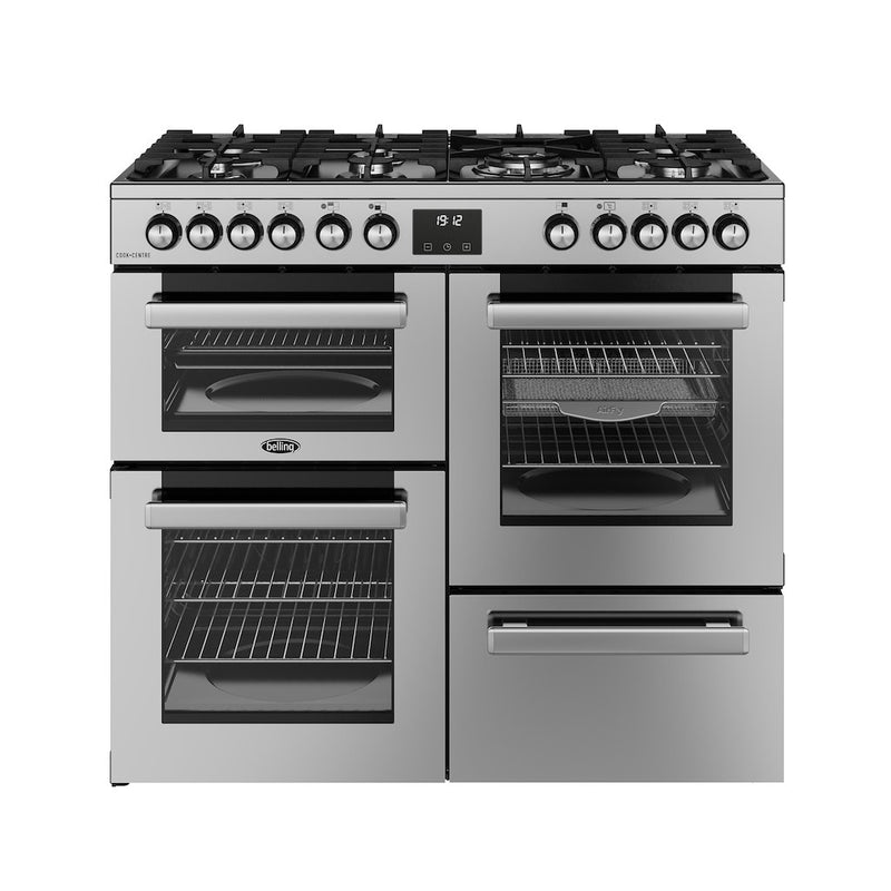 Belling RCA COOKCENTRE 100DF 100cm Dual Fuel Range Cooker - Stainless Steel