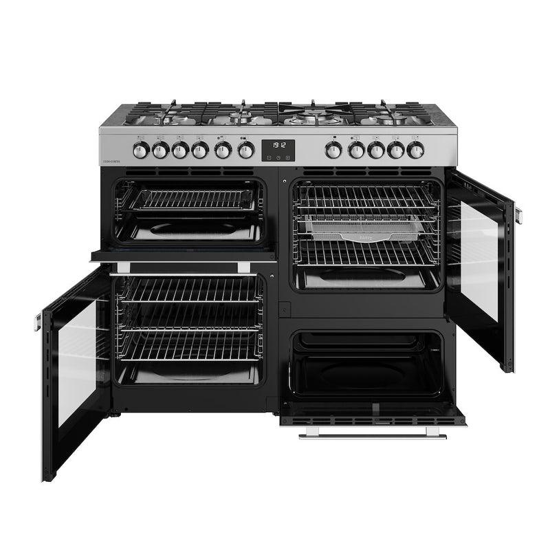 Belling RCA COOKCENTRE 110DF 110cm Dual Fuel Range Cooker - Stainless Steel
