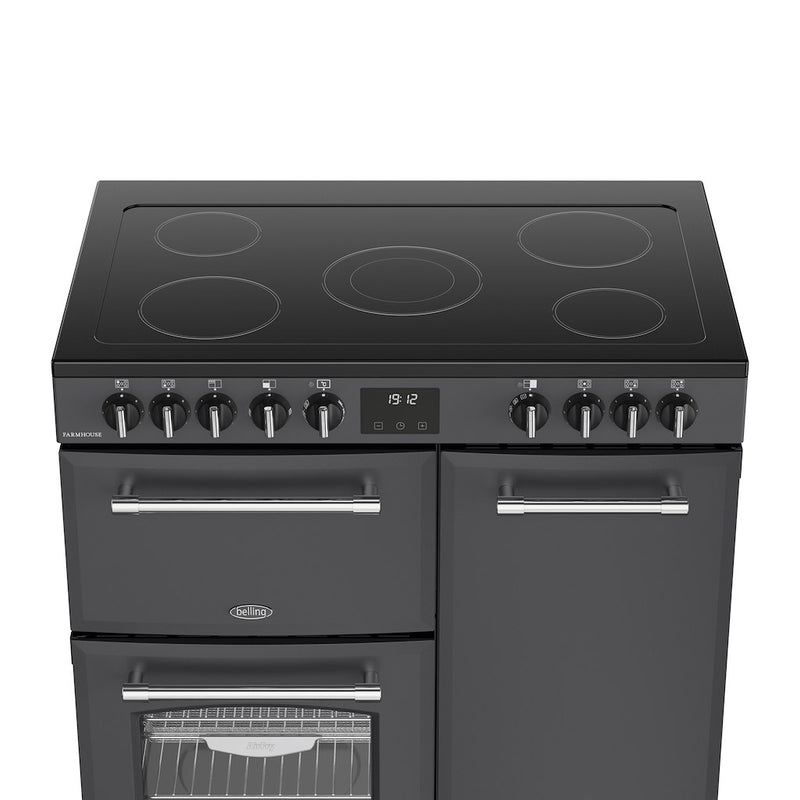 Belling RCA FARMHOUSE 90E 90cm Electric Ceramic Range Cooker - Anthracite