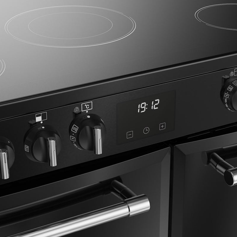 Belling RCA FARMHOUSE 90E 90cm Electric Ceramic Range Cooker - Black