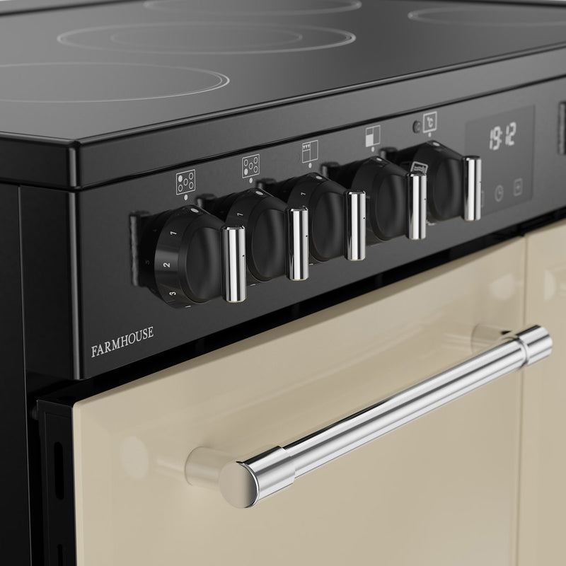 Belling RCA FARMHOUSE 90E 90cm Electric Ceramic Range Cooker - Cream