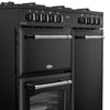 Belling RCA FARMHOUSE 90DF 90cm Dual Fuel Range Cooker - Black Thumbnail