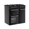 Belling RCA FARMHOUSE 90DF 90cm Dual Fuel Range Cooker - Black Thumbnail