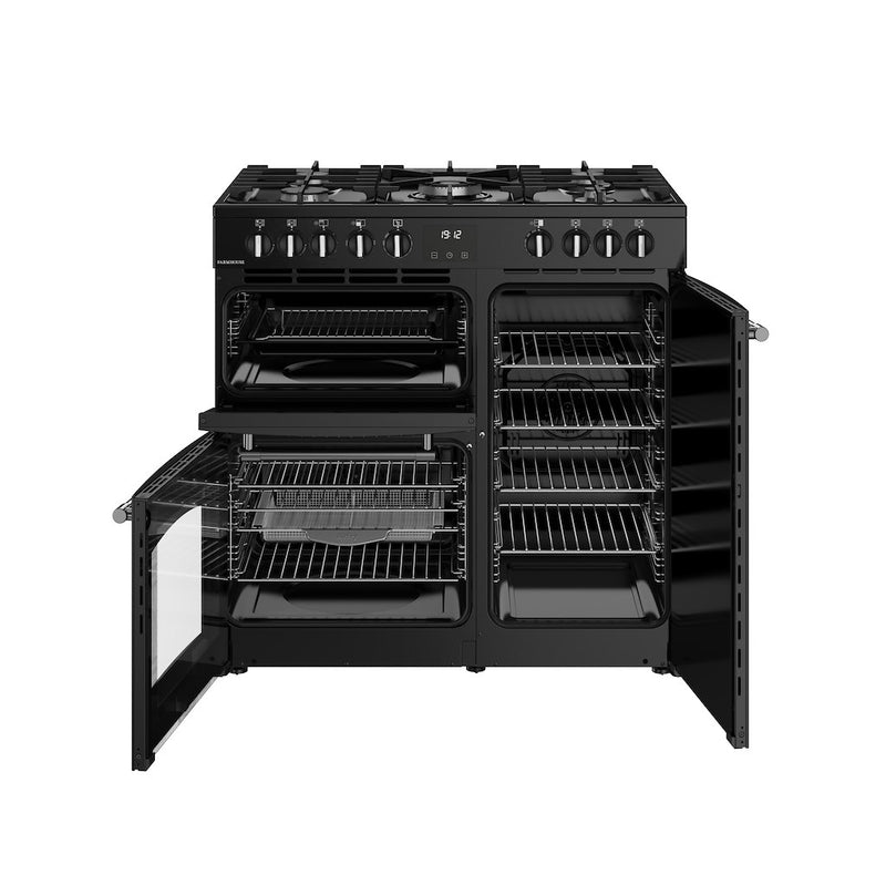 Belling RCA FARMHOUSE 90DF 90cm Dual Fuel Range Cooker - Black