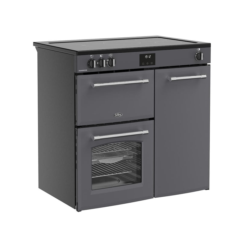 Belling RCA FARMHOUSE 90Ei 90cm Electric Induction Touch Range Cooker - Anthracite