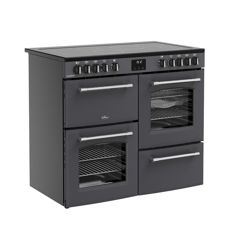 Belling RCA FARMHOUSE 100E 100cm Electric Ceramic Range Cooker - Anthracite