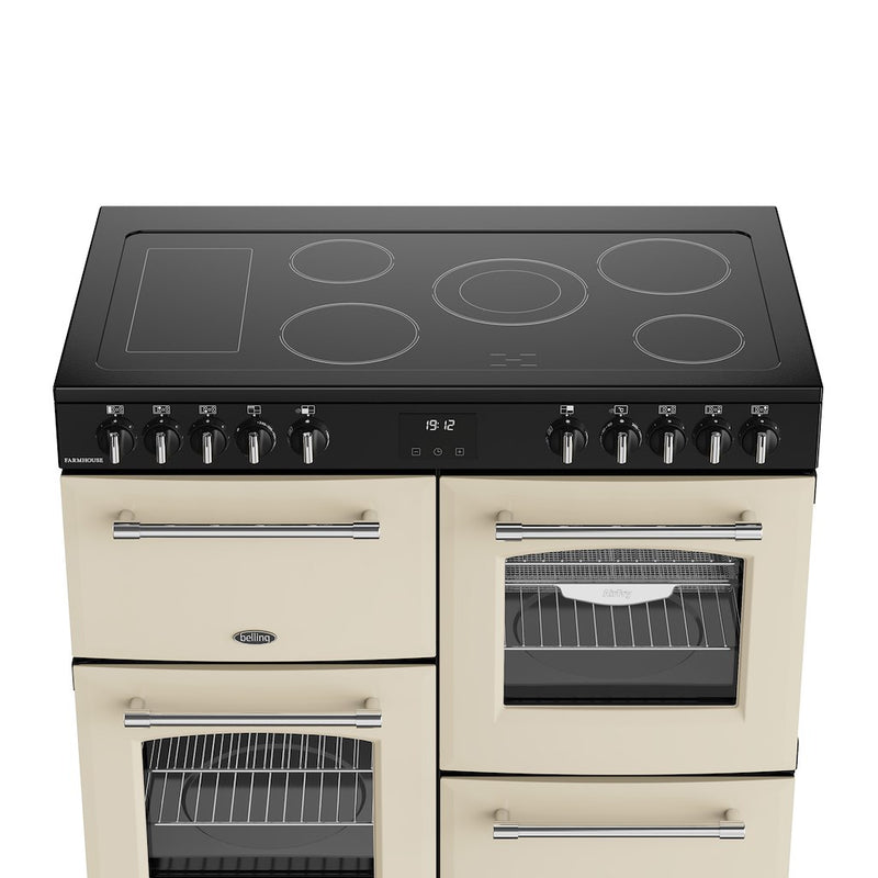 Belling RCA FARMHOUSE 100E 100cm Electric Ceramic Range Cooker - Cream