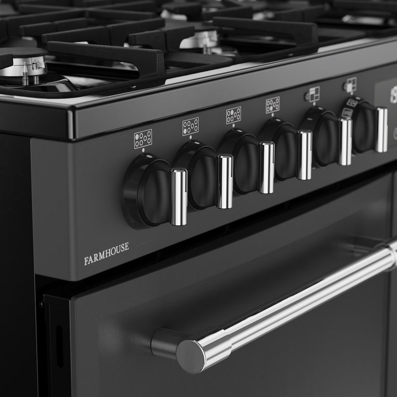 Belling RCA FARMHOUSE 100DF 100cm Dual Fuel Range Cooker - Anthracite