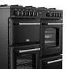 Belling RCA FARMHOUSE 100DF 100cm Dual Fuel Range Cooker - Black Thumbnail