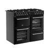Belling RCA FARMHOUSE 100DF 100cm Dual Fuel Range Cooker - Black Thumbnail